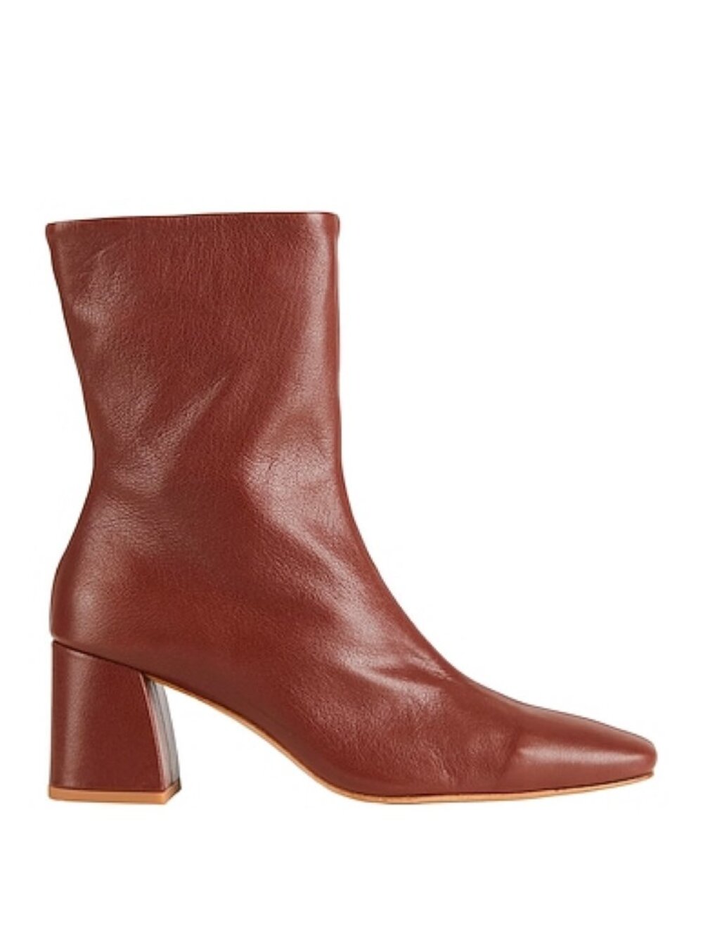 New Pedro Garcia Ilisa Leather Bootie In Auburn Brown Sz 10